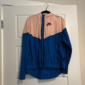 Nike Women's Bomber Jacket in Pink and Blue
